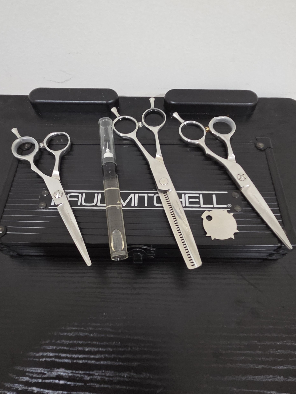 Paul Mitchell Men's Silver Hair Cutting Scissors Set - 4-Piece Grooming Kit